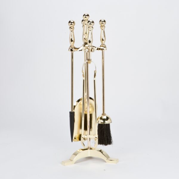 wholesale 22 Inch Brass 5 Piece Companion Set