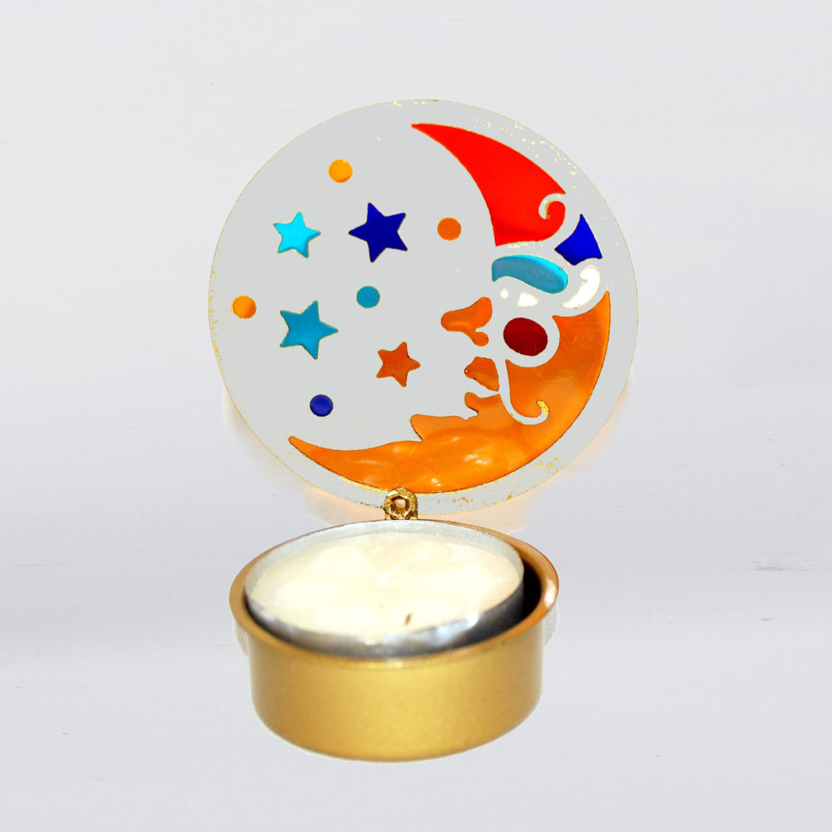 Decorative Tealight Candle Holders – Sun / Star / Moon Design