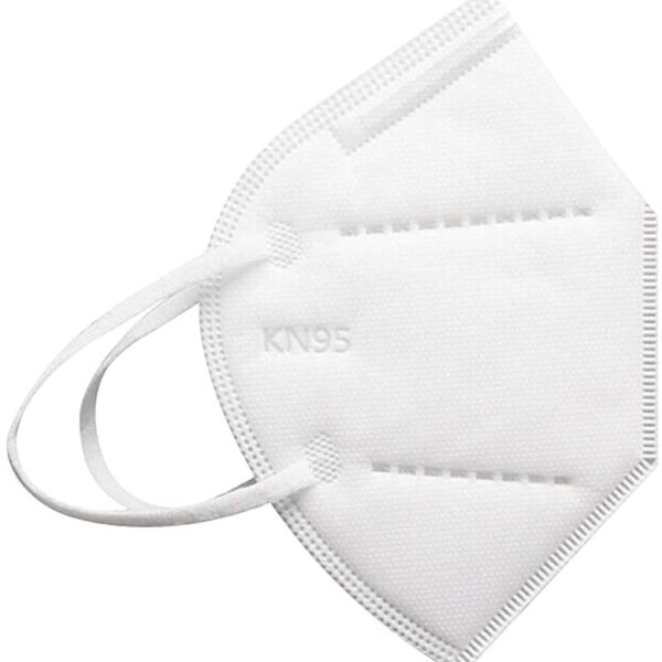 Personal Care Products white KN95 face mask on a white background