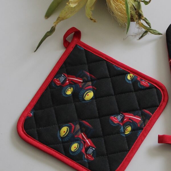 wholesale Mary Tractor cotton Pot Holder - Red