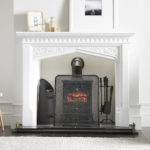 Black Fire fender with Pewter finish finials