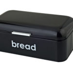 Highlands Black Rectangle Retro Bread Bin