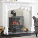 Black Spark Guard With Brass Ring Handle