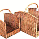Set of 2 Wicker baskets