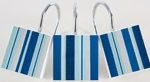 Blue Stripe Shower Hooks – Pack of 12