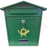 Green Steel Plate A4 Postbox