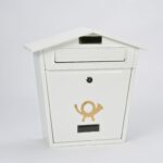 White Steel Plate Postbox