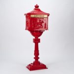 Aluminimum Red Post Box