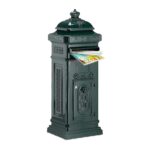 Lion Green Post Box