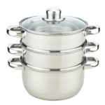20Cm 3 Tier Steamer With Induction Hub