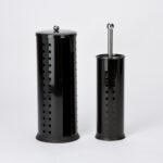 Toilet Brush And Roll Holder Set/2 Black Colour