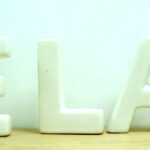 Bath Letters R-E-L-A-X White