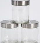 3 Piece Round Storage Jars