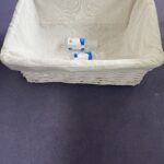 Medium Wicker Storage Basket -White