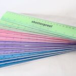 METALLIC SHATTERPROOF RULER PK12