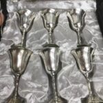 6 mini goblets EPNS