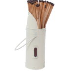 Cream Match Holder with Long Matches included