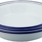 Round 18cm Metal White Pie Dish