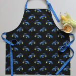 wholesale Bernie Tractor Cotton Apron - Blue