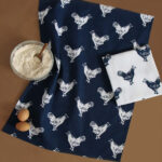 wholesale Cockerel Tea Towel Set Of 2
