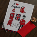wholesale London Teatowels Set Of 2