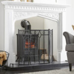 Black 3 Panel Harlequin Firescreen