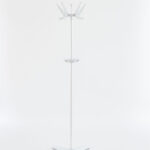 5 Arm White Coat Stand