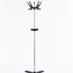 5 Arm Black / White Coat Stand