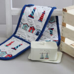 Double Oven Mitt – Nautical Design