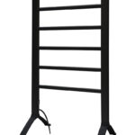 BLACK HEATED TOWELRAIL