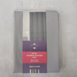 Printed Peva Shower Curtain - Grey