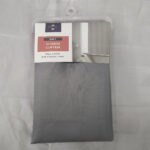 Polyester Shower Curtain With Hooks - Grey