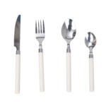 16 Piece Cream Cutlery Set