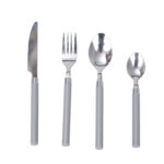 16 Piece Grey Cutlery Set