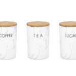 Tea Coffee Sugar Ceramic Canisters