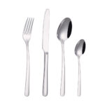 12 Pc Rounded Cutlery Set - Mirror Polished