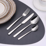 16 Pc Rounded Cutlery Set - Mirror Polished