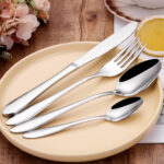 24 Pc Pointed Cutlery Set - Mirror Polished