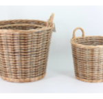 Set of 3 Willow Tapered Baskets