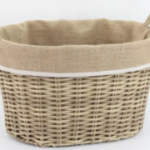 Oval Honey Woven Laundry Basket