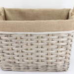 Rectangular Honey Woven Laundry Basket