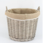 Honey Thick Woven willow Basket with liner