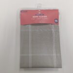 PVC Wipe Clean Table Cloth Taupe Check