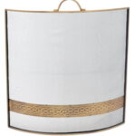 Premium Celtic Band Fire Screen - Brass